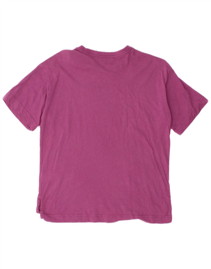 T-shirt grafica da uomo Champion Top piccola in cotone viola