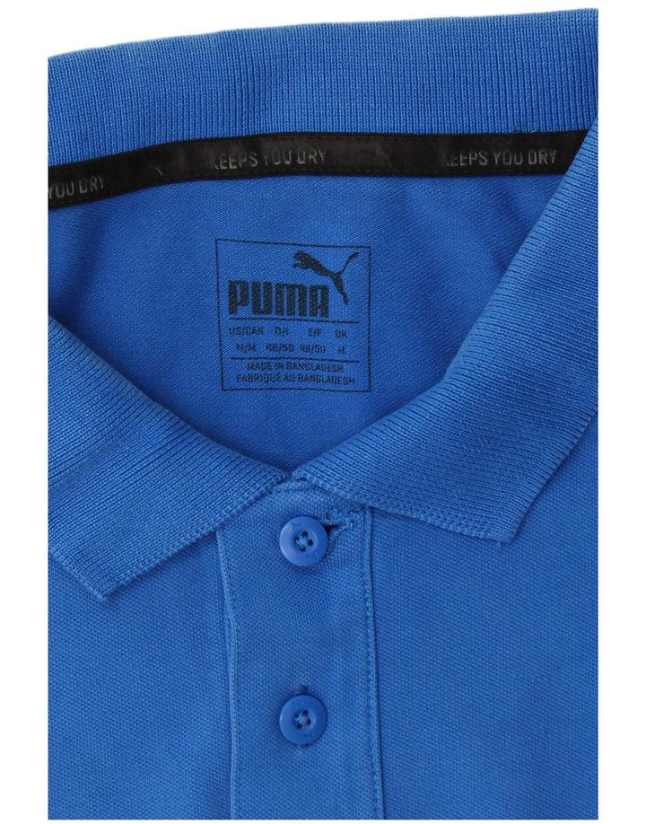 Polo Puma da uomo di colore blu medio
