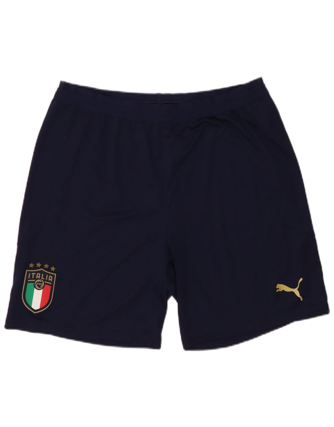 Puma Pantaloncini sportivi grafici da uomo Italia Large in poliestere blu navy