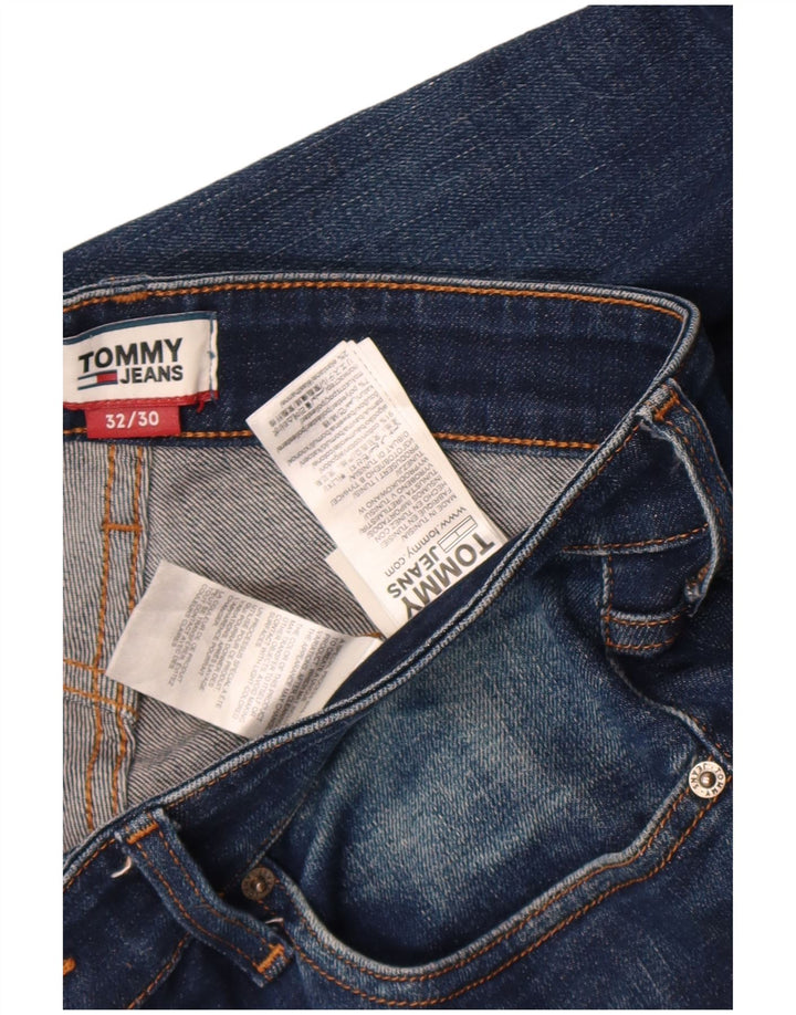Jeans dritti da uomo Tommy Hilfiger W32 L30 cotone blu