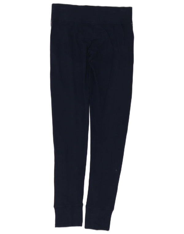 Leggings grafici da donna Tommy Hilfiger UK 12 cotone blu navy medio