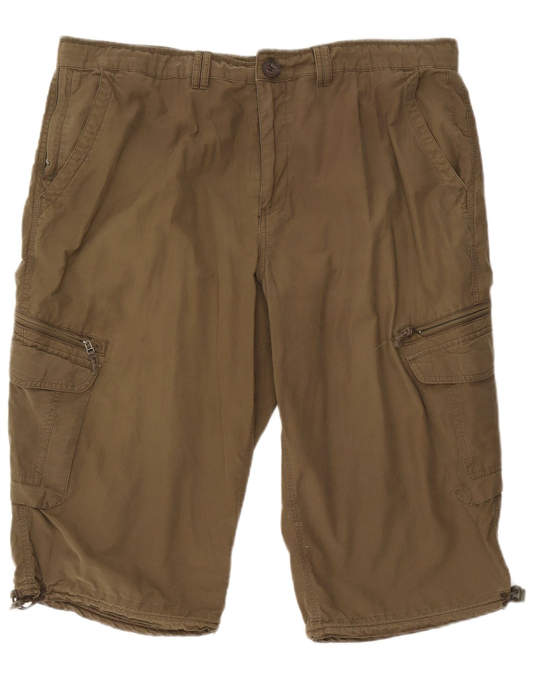 Pantaloncini cargo da uomo Marks & Spencer W38 XL cotone kaki