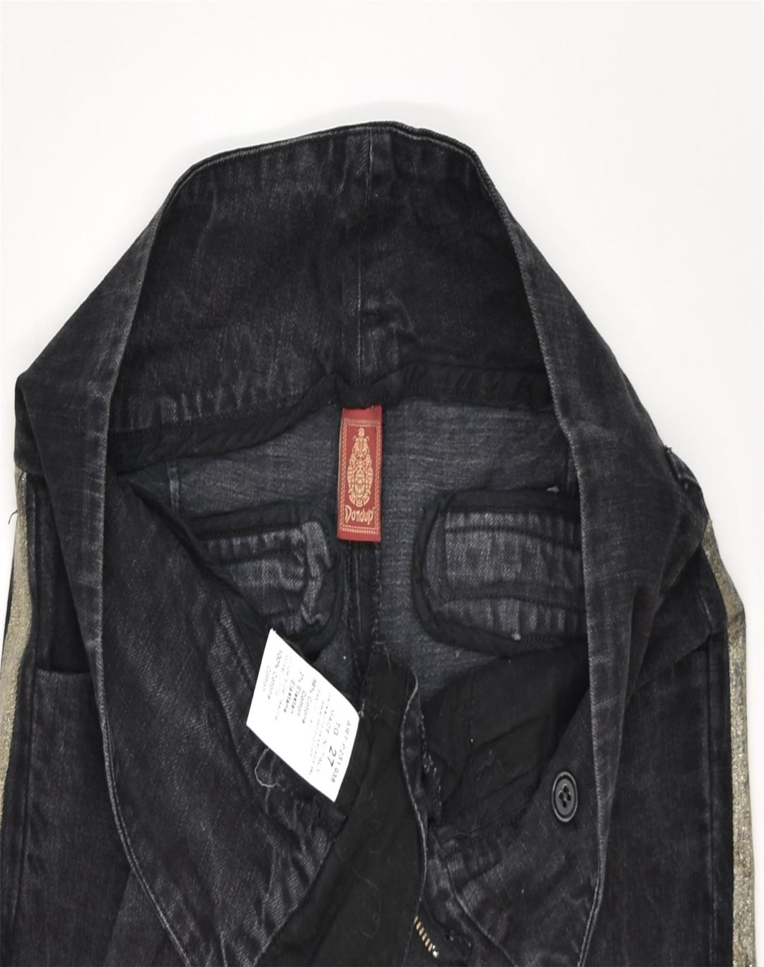 DONDUP Womens Straight Jeans W30 L29 Black Cotton | Vintage | Thrift | Second-Hand | Used Clothing | Messina Hembry 