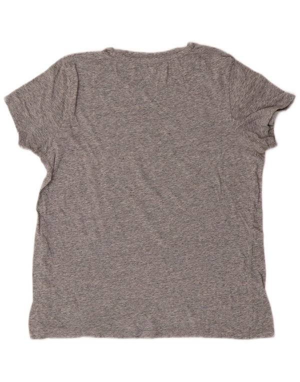 T-shirt grafica da donna Levi's Top UK 14 Grigio medio chiazzato