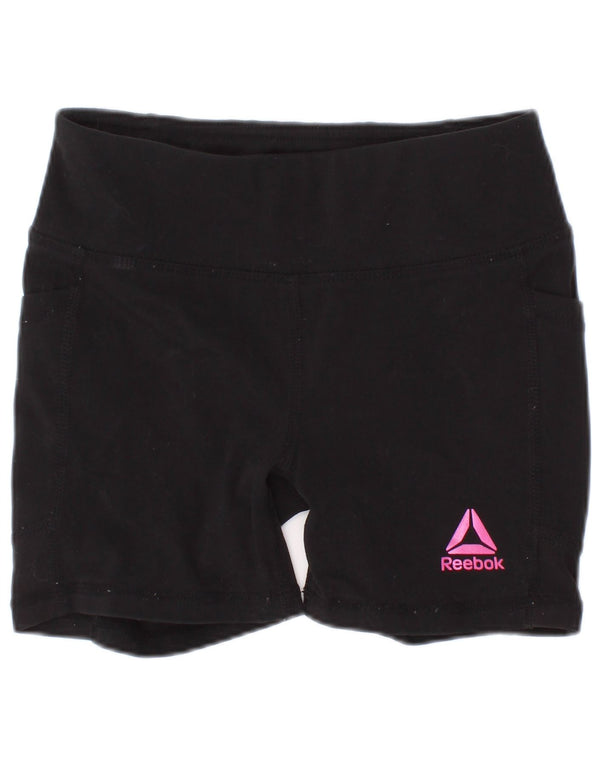 Pantaloncini sportivi Reebok bambina 4-5 anni XS poliestere nero