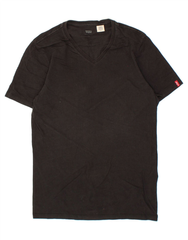LEVI'S Mens T-Shirt Top Small Black Cotton Vintage Levi's and Second-Hand Levi's from Messina Hembry 