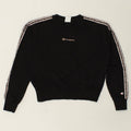CHAMPION Womens Graphic Sweatshirt Jumper UK 14 Medium Black Vintage Champion and Second-Hand Champion from Messina Hembry 