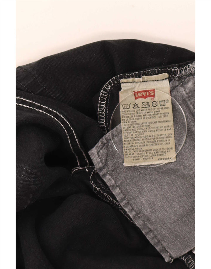 Jeans dritti da uomo Levi's W31 L30 cotone nero