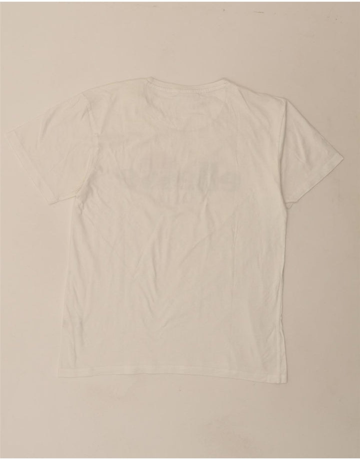ELLESSE Mens Graphic T-Shirt Top Large White Cotton Vintage Ellesse and Second-Hand Ellesse from Messina Hembry 