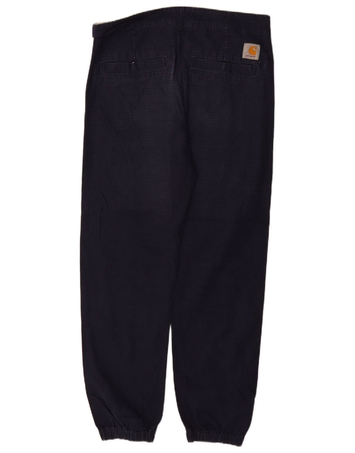 Pantaloni chino da uomo CARHARTT Joggers medi W32 L29 cotone blu navy
