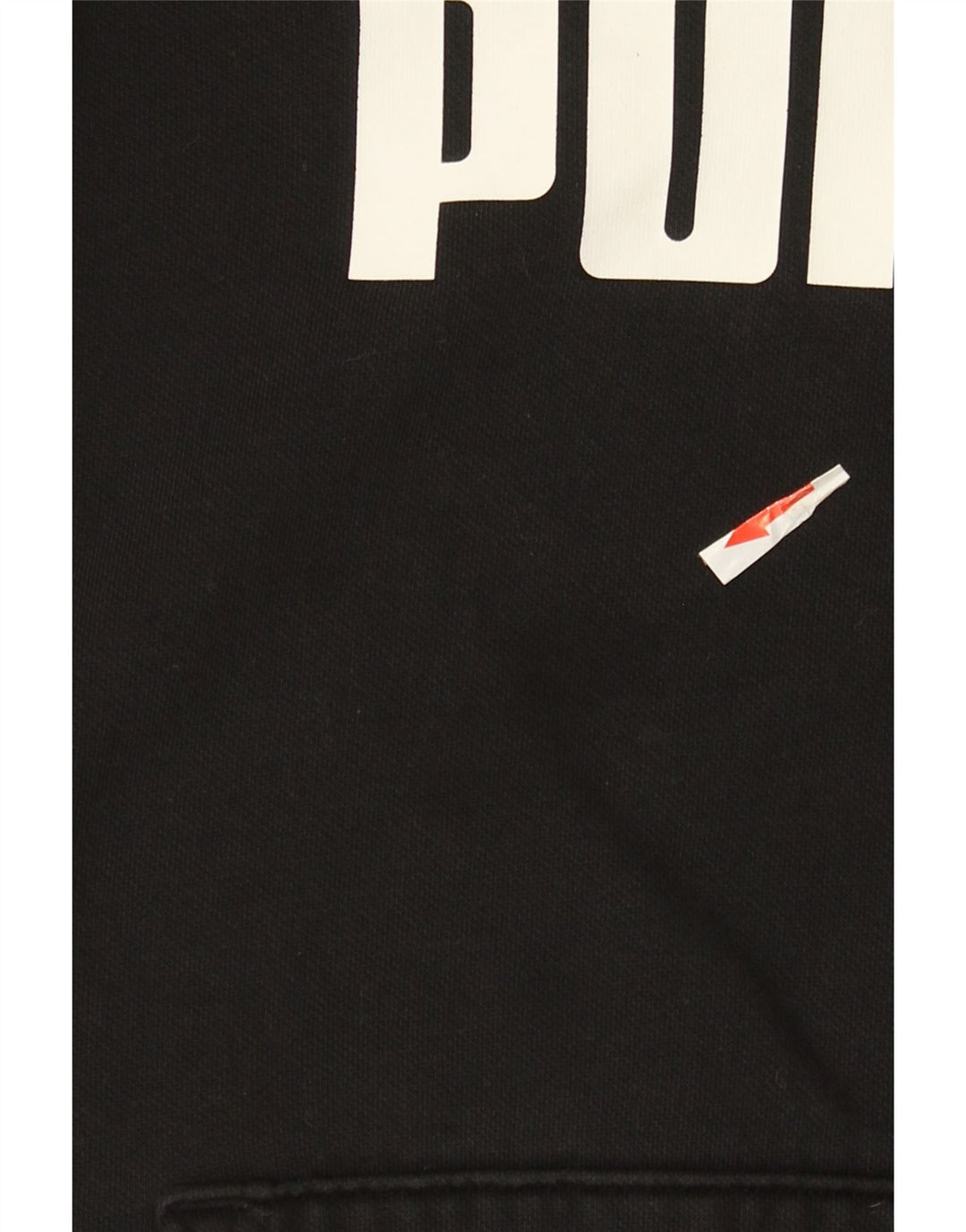 Felpa con cappuccio grafica da uomo Puma, cotone nero medio