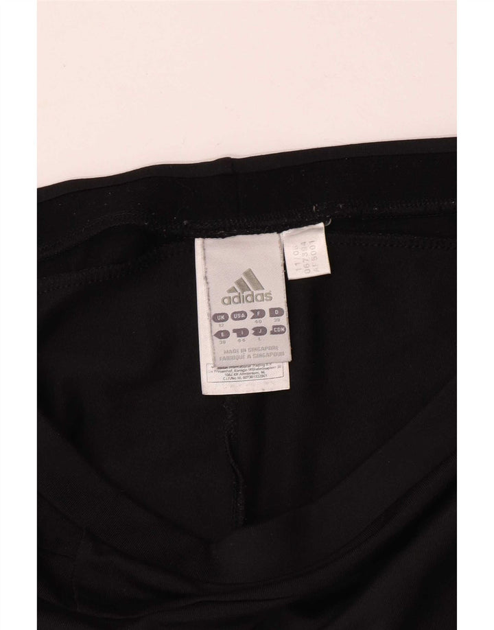 Pantaloni da tuta Adidas Capri da donna UK 12 nylon nero medio