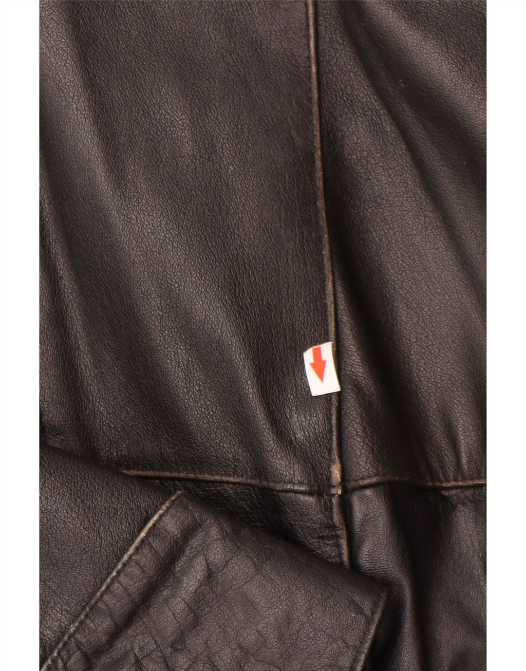Giacca in pelle vintage da uomo UK 38 in pelle nera media