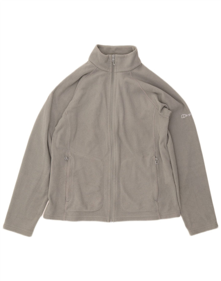Giacca in pile da donna BERGHAUS UK 16 grande poliestere grigio