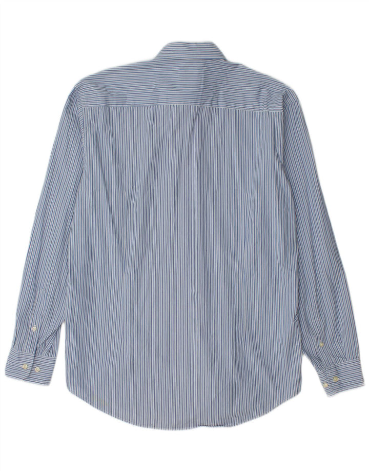 Camicia da uomo Best Company in cotone a righe grandi blu