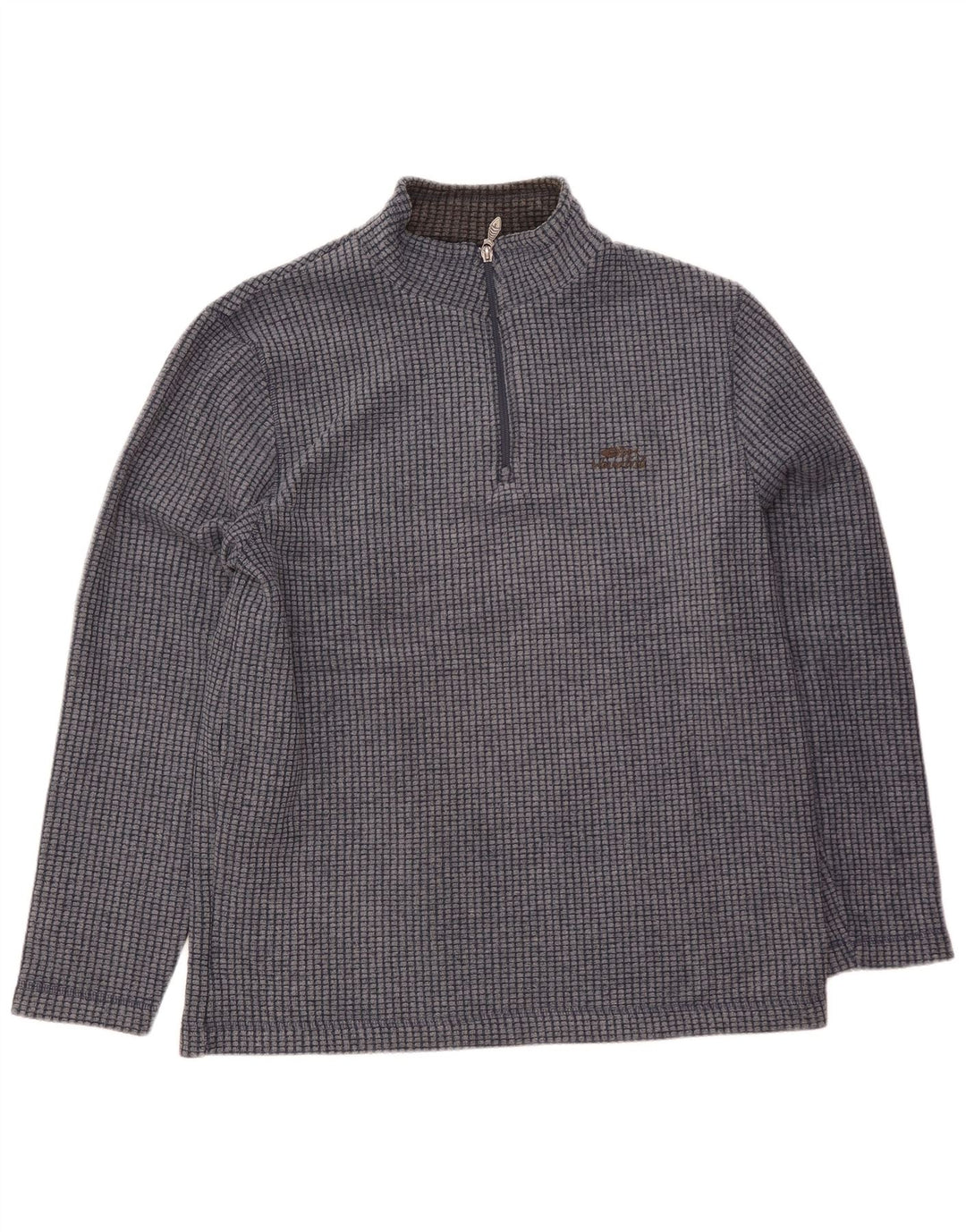 Maglione in pile da uomo con collo con zip Weird Fish XL poliestere blu navy