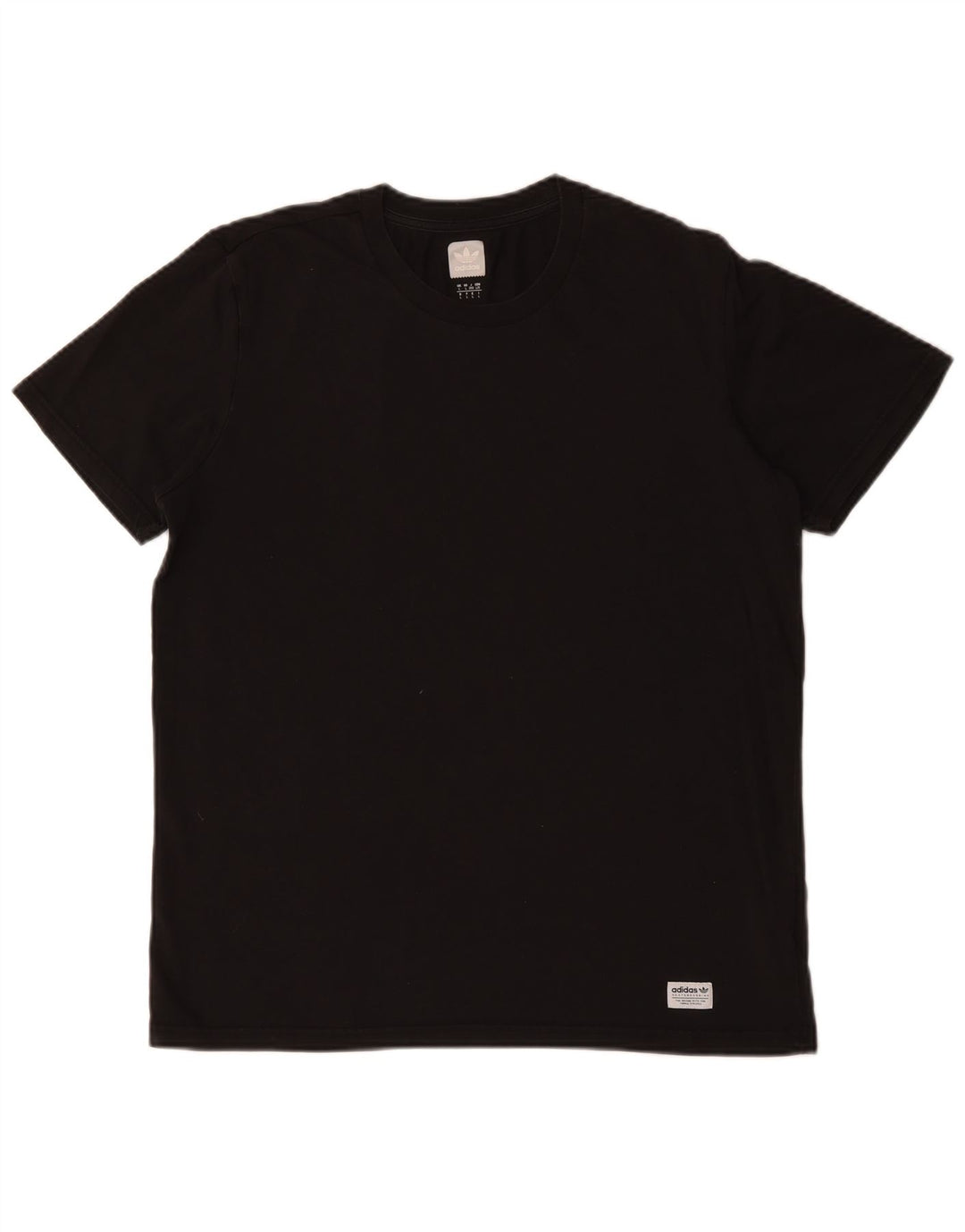 T-shirt da uomo ADIDAS Top grande in cotone nero