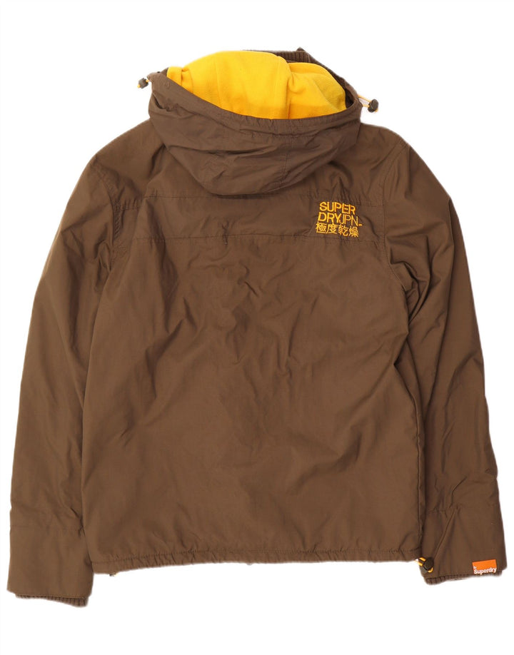 Giacca a vento grafica da donna Superdry UK 16 grande marrone