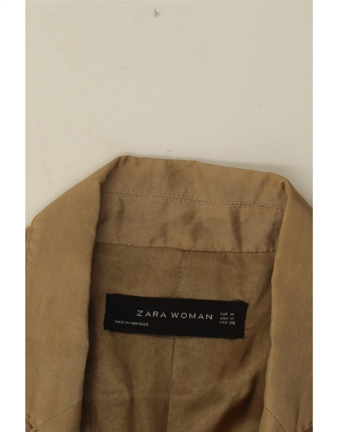 Giacca blazer a 1 bottone da donna Zara UK 12 beige medio