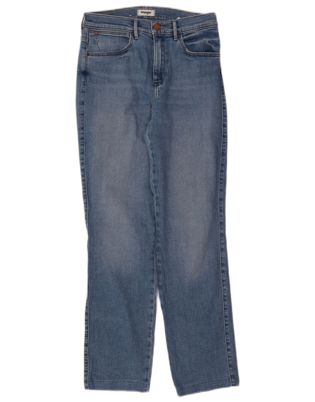 Jeans dritti da donna Wrangler W28 L28 cotone blu