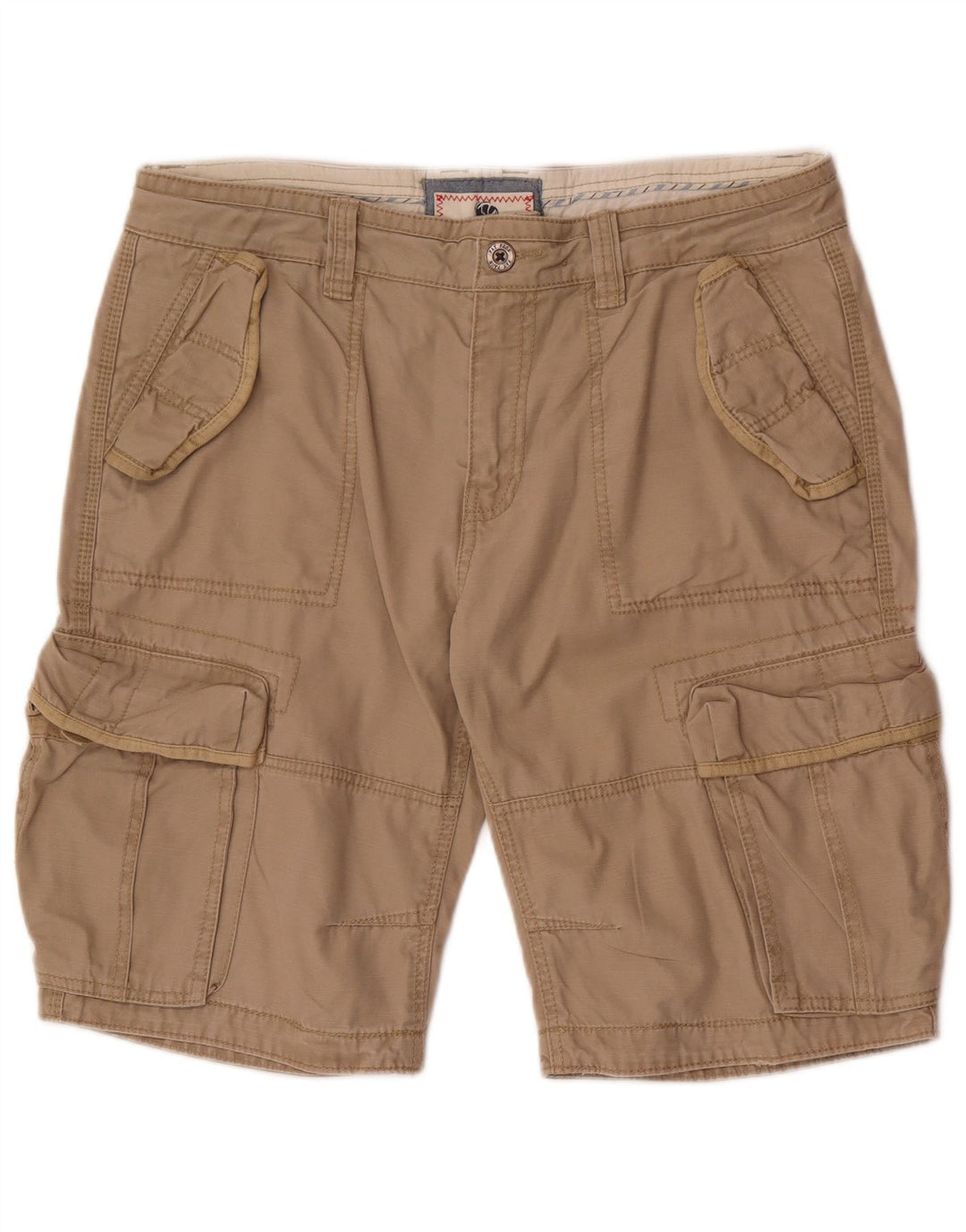 Pantaloncini cargo da uomo Fat Face W36 grandi in cotone beige