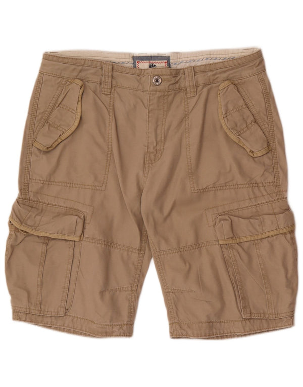Pantaloncini cargo da uomo Fat Face W36 grandi in cotone beige