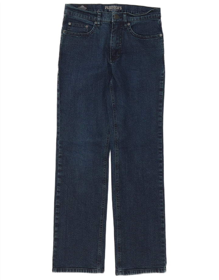 Jeans dritti da donna Paddock W32 L32 in cotone blu