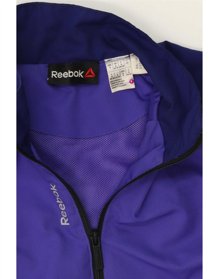 Giacca da tuta oversize da donna Reebok UK 10 Small Purple Colourblock