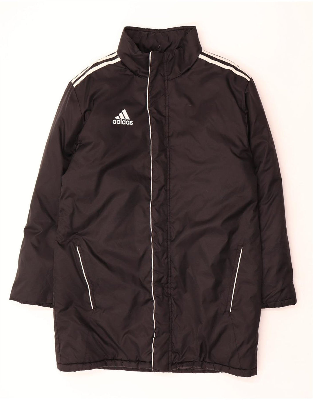 ADIDAS Mens Padded Coat UK 38/40 Medium Black Nylon