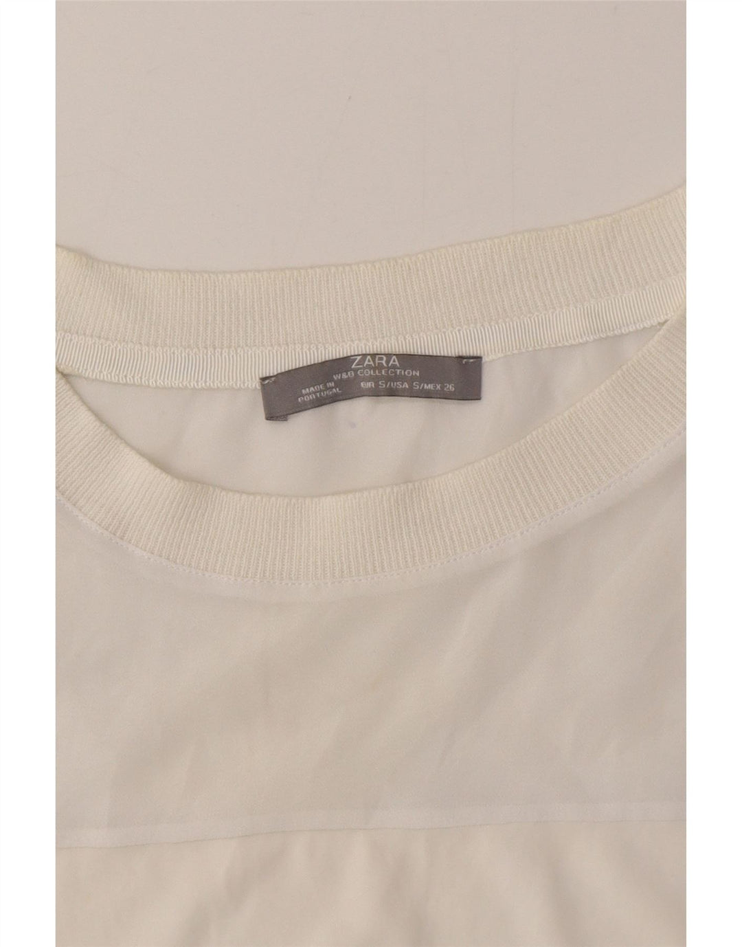 Felpa Zara Donna Maglione UK 10 Small Bianca
