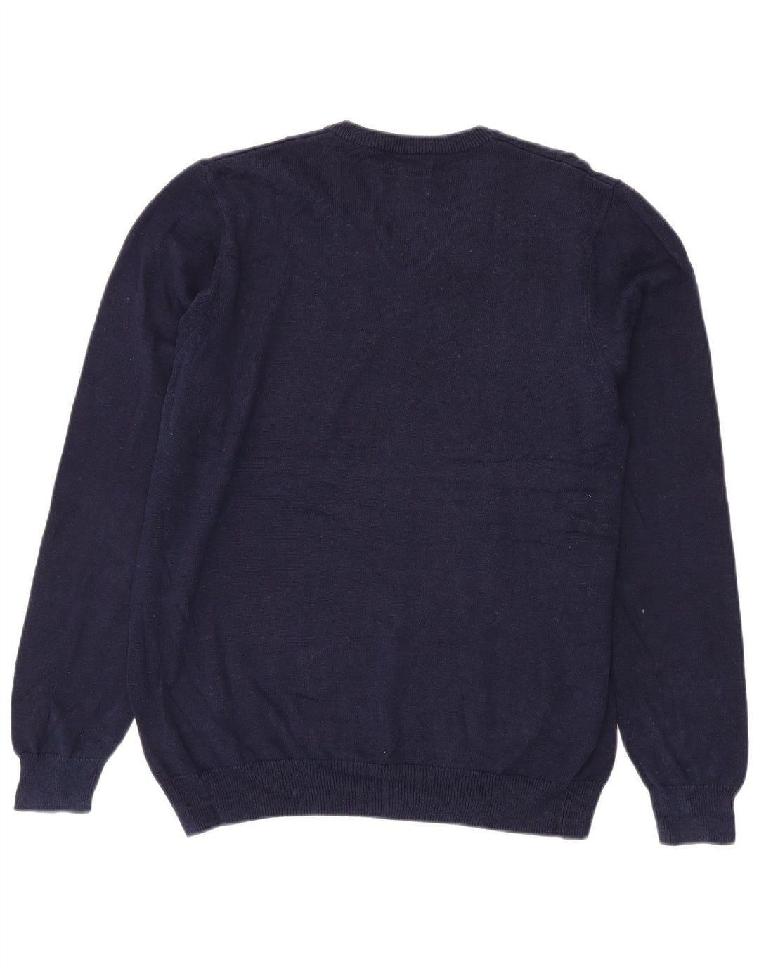 Maglione da uomo con scollo a V Marks & Spencer grande in cotone blu navy