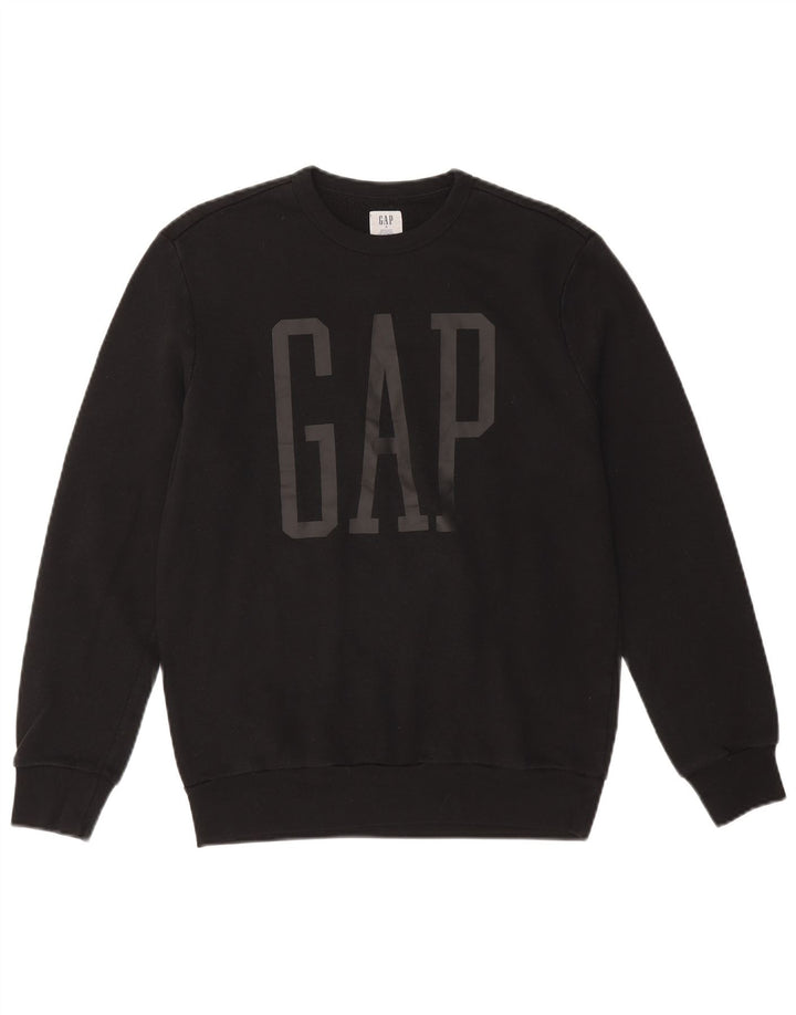 GAP Felpa grafica da uomo Maglione piccolo cotone nero