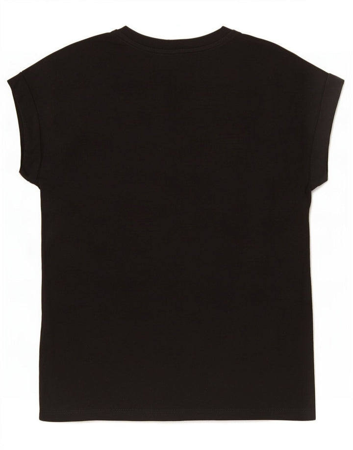 T-shirt da uomo Reiss Top piccola in cotone nero