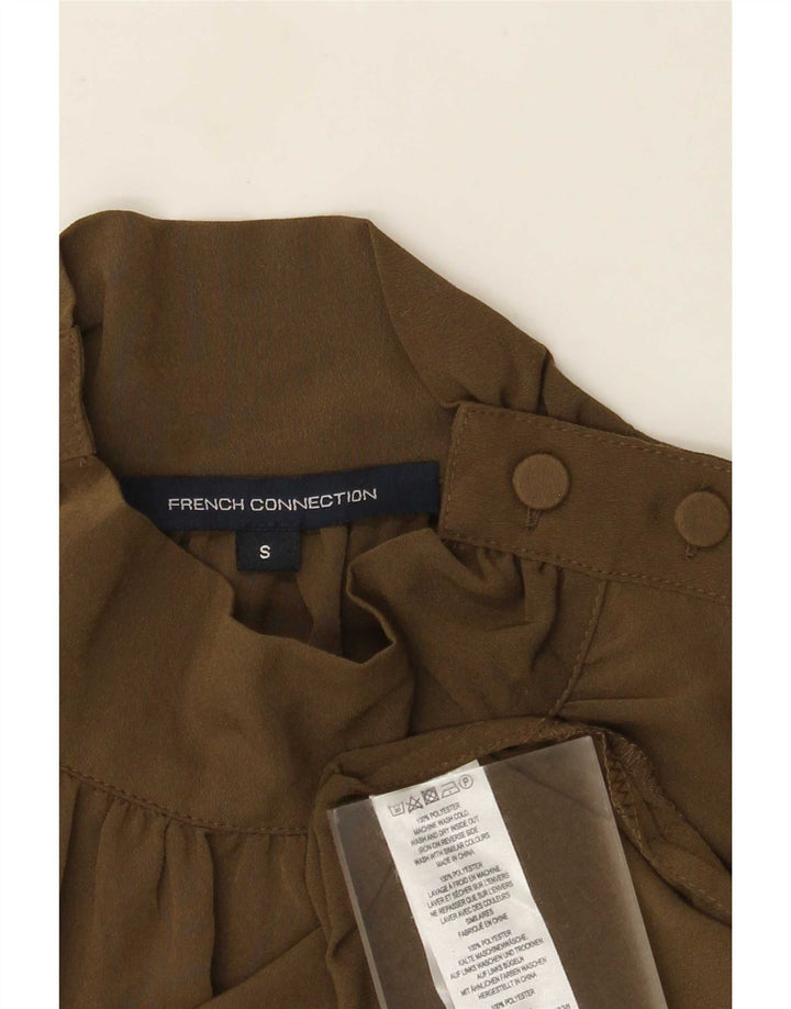 Camicetta da donna dalla vestibilità rilassata French Connection Top UK 10 Small Poliestere kaki