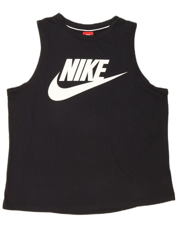 Canotta grafica NIKE da donna UK 16 grande nera