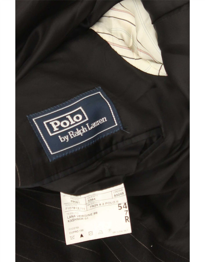 Polo Ralph Lauren Uomo IT 54 2XL Lana gessata nera