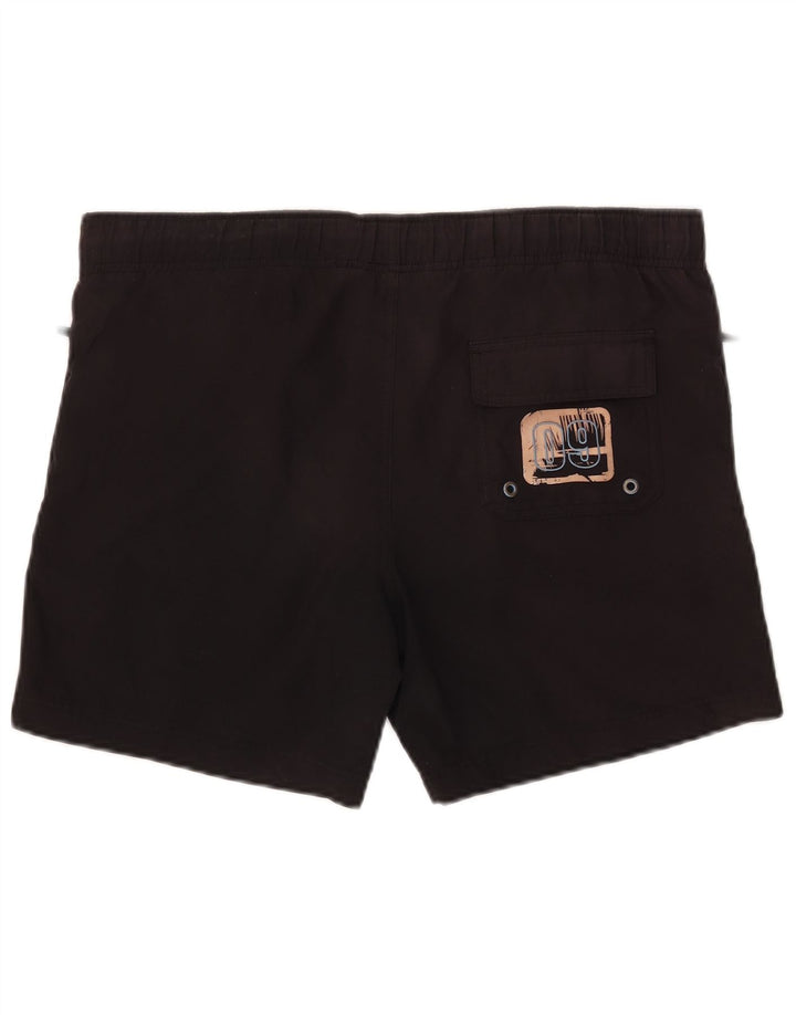 Pantaloncini da bagno grafici da uomo Calvin Klein piccoli in poliestere nero