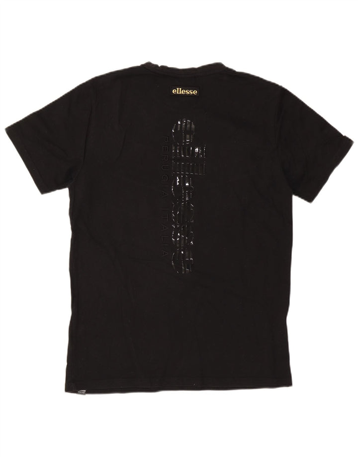 T-shirt grafica da uomo Ellesse Top color block nero medio