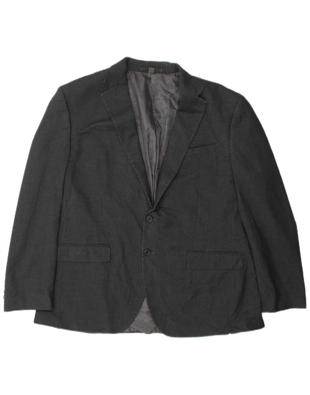 Giacca blazer da uomo vestibilità regolare a 2 bottoni Marks & Spencer taglia 44 XL grigia