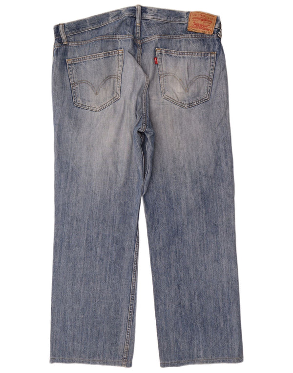 Jeans dritti Levi's da uomo 550 vestibilità rilassata W36 L30 cotone blu