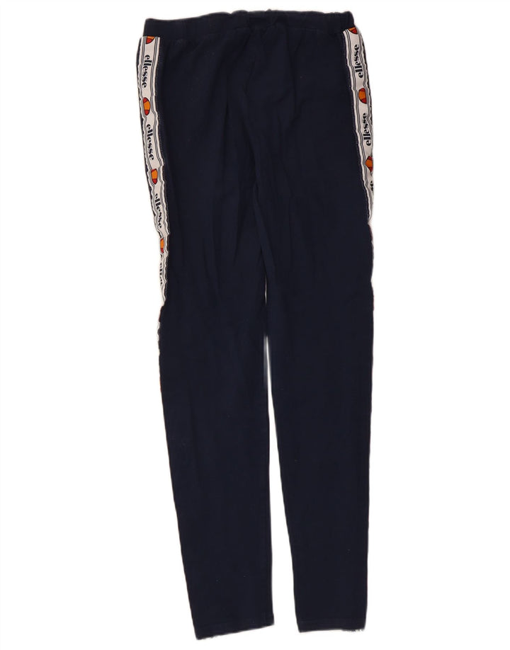 Leggings grafici da donna Ellesse UK 12 Cotone color block medio blu navy