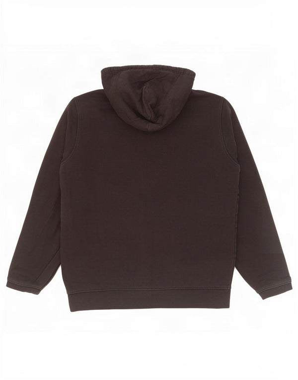 Maglione con cappuccio grafico da uomo Champion in cotone nero medio