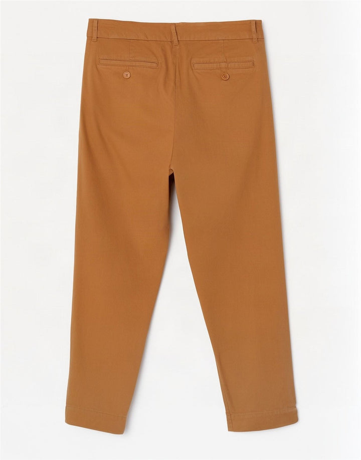 Pantaloni Cropped Benetton Donna W30 L23 Beige