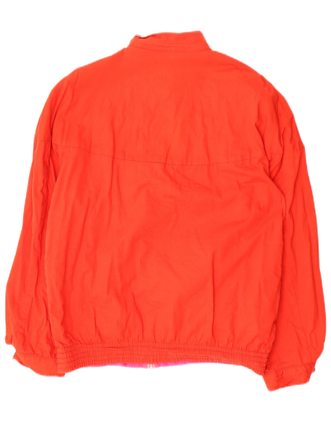 Giubbotto bomber reversibile da donna vintage UK 12 rosa medio geometrico
