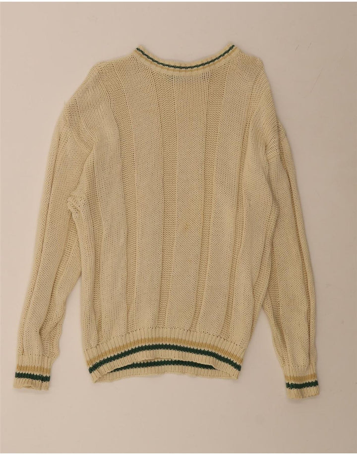 Maglione da uomo con scollo a barca Henry Cottons grande giallo
