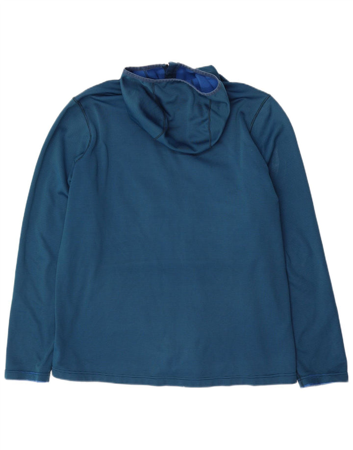 Maglione con cappuccio e zip da uomo MONTANE XL poliestere gessato blu