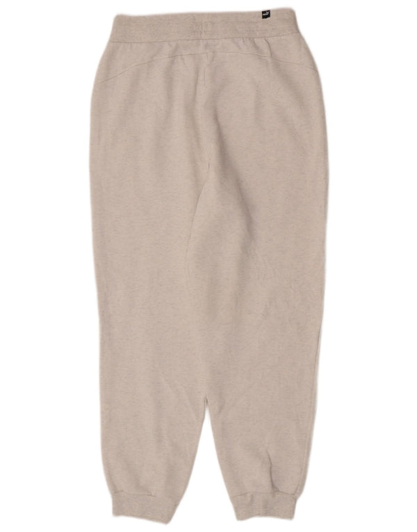 Pantaloni da tuta da donna Puma Joggers UK 12 Cotone screziato beige medio