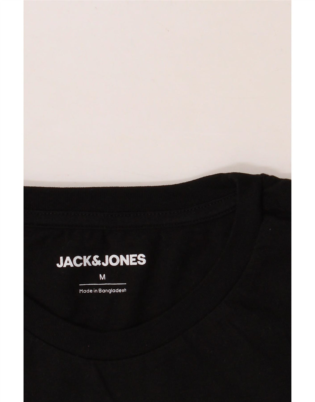JACK & JONES Mens Graphic T-Shirt Top Medium Black Cotton Vintage Jack & Jones and Second-Hand Jack & Jones from Messina Hembry 