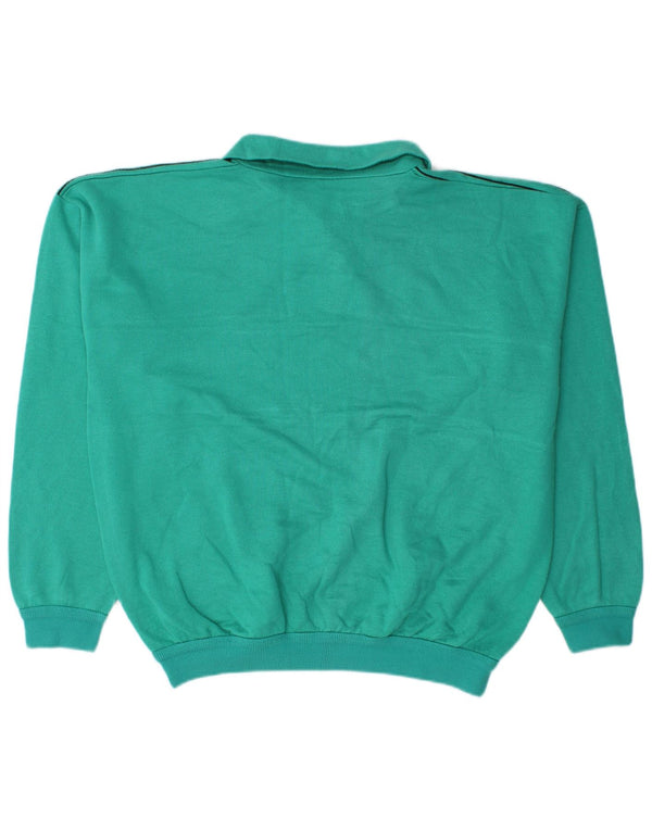 Armani Uomo Felpa con collo alto con grafica Maglione grande a righe turchesi