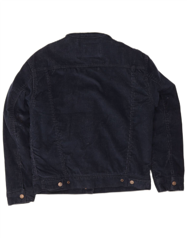 Giacca Sherpa in velluto a coste da donna Levi's UK 6 XS poliestere blu navy